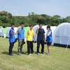 【熊本地震】地元の高校生もテント設置に協力